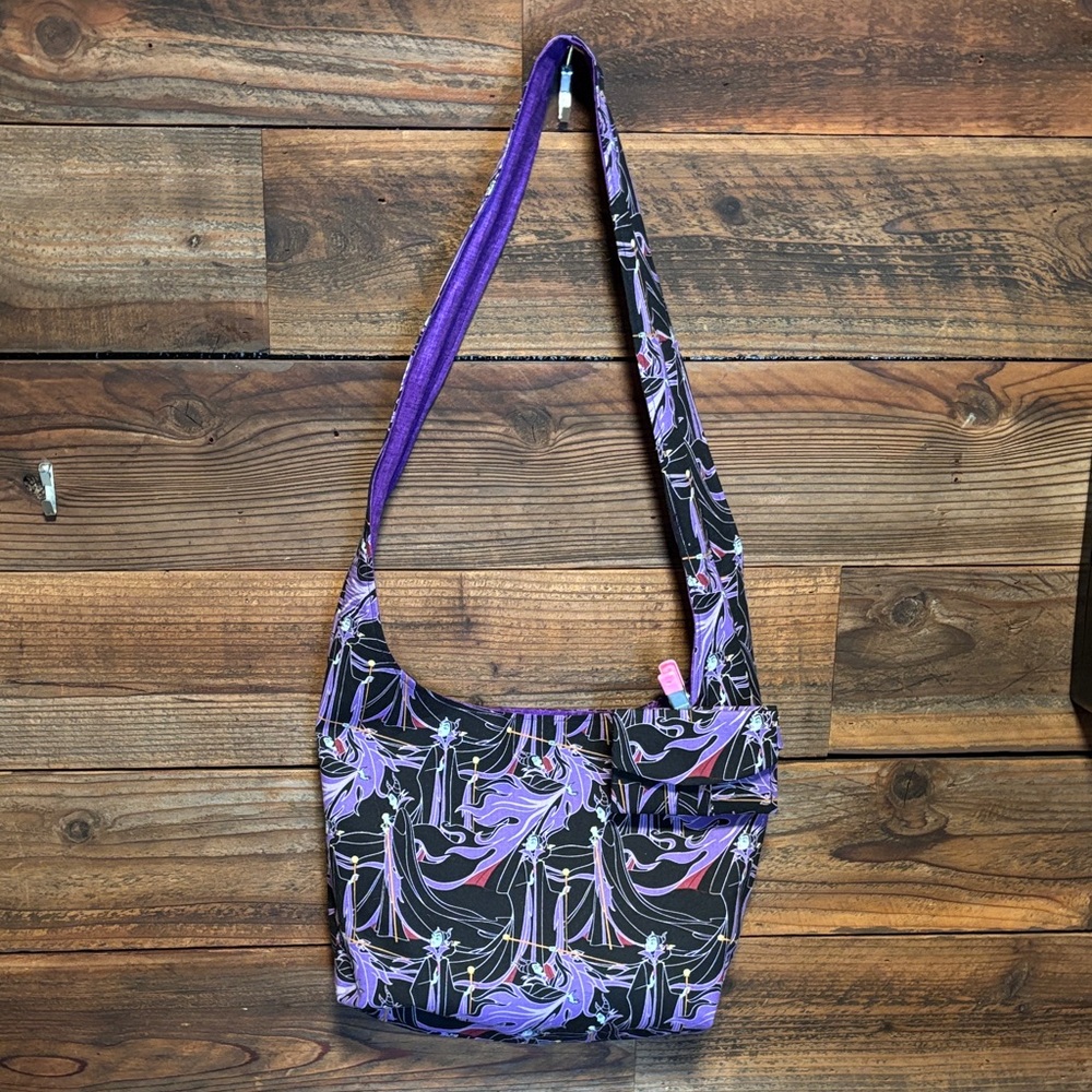 Stylish Purple and Black Women's Bag